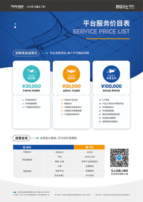 2019年度设计服务价目表